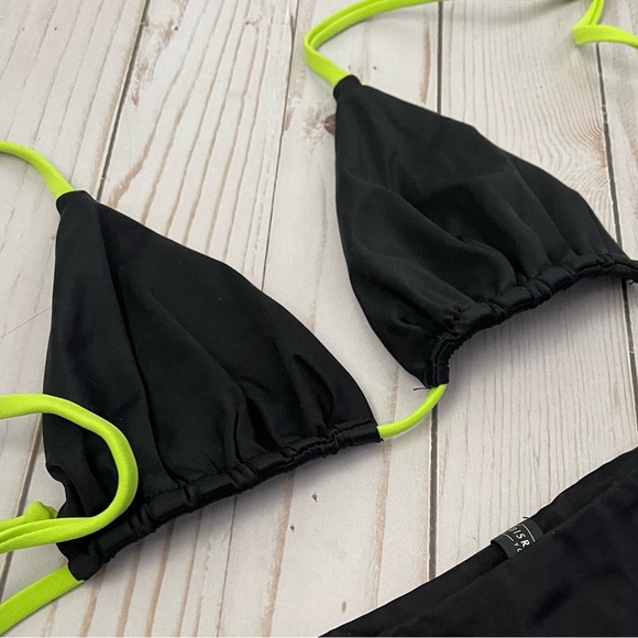 Neon Green & Black Swim Set - Picture 3 of 6